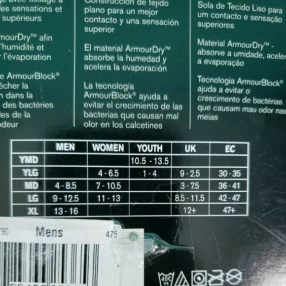 Under Armor UA Long Over Calf Soccer Socks Light Blue Medium Adult - Picture 3 of 4